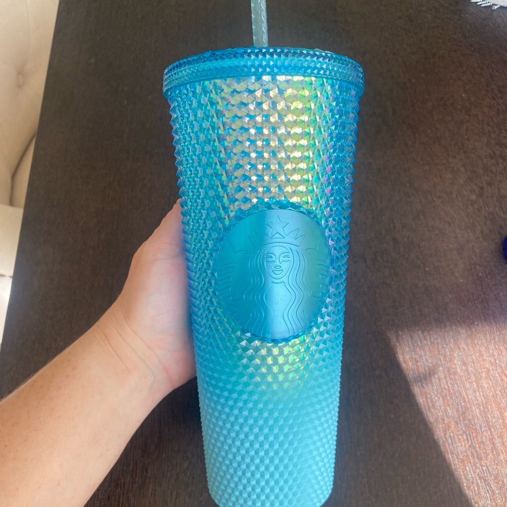 NWOT Starbucks Blue Studded Tumbler